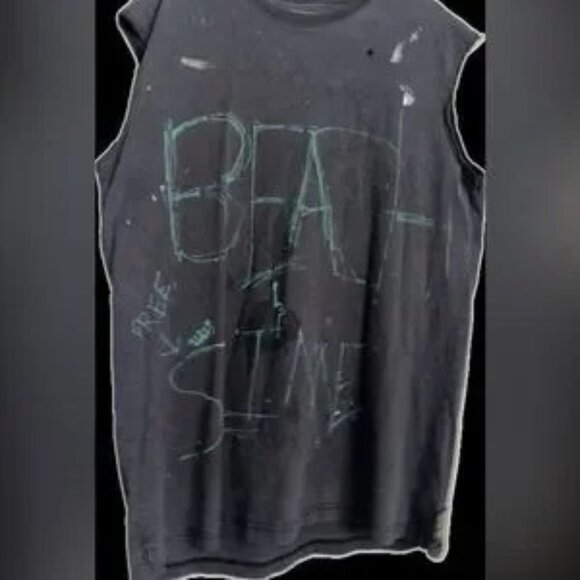 NWOT vintage extra long drummers tee Free KING SLIME heavy TEE OVERSIZED tank - Picture 4 of 10